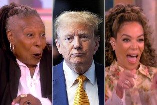 Whoopi Goldberg Donald Trump and Sunny Hostin