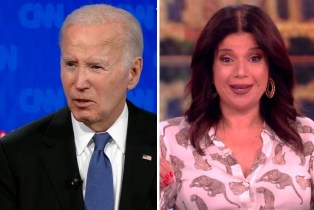 President Joe Biden and The View's Ana Navarro