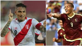 Paolo Guerrero y Salomón Rondón en un choque de goleadores históricos