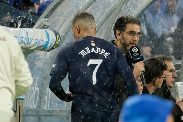 Kylian Mbappé no terminó el partido ante Marsella tras ser cambiado por Luis Enrique. (Foto: Getty Images)