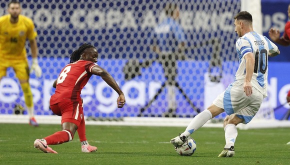 Argentina vs Canadá por la fecha 1 de la Copa América 2024. (Foto: EFE).