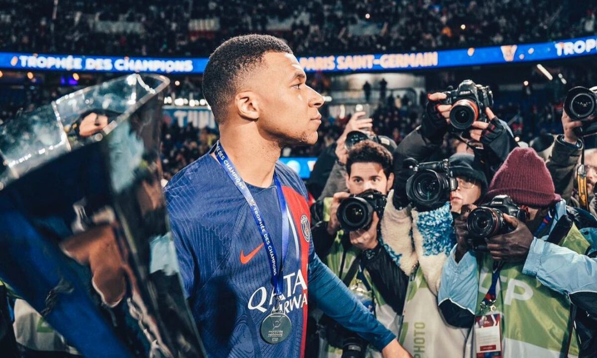 El último título de Mbappé con el PSG fue la Supercopa de Francia. (Foto: PSG)