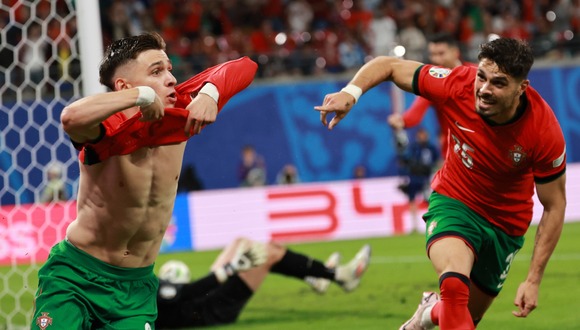 Con un tanto agónico sobre los 92 minutos, Portugal rescató 3 puntos de oro ante Chequia tras ganar 2-1 en el debut de la Eurocopa 2024. (Foto: EFE)