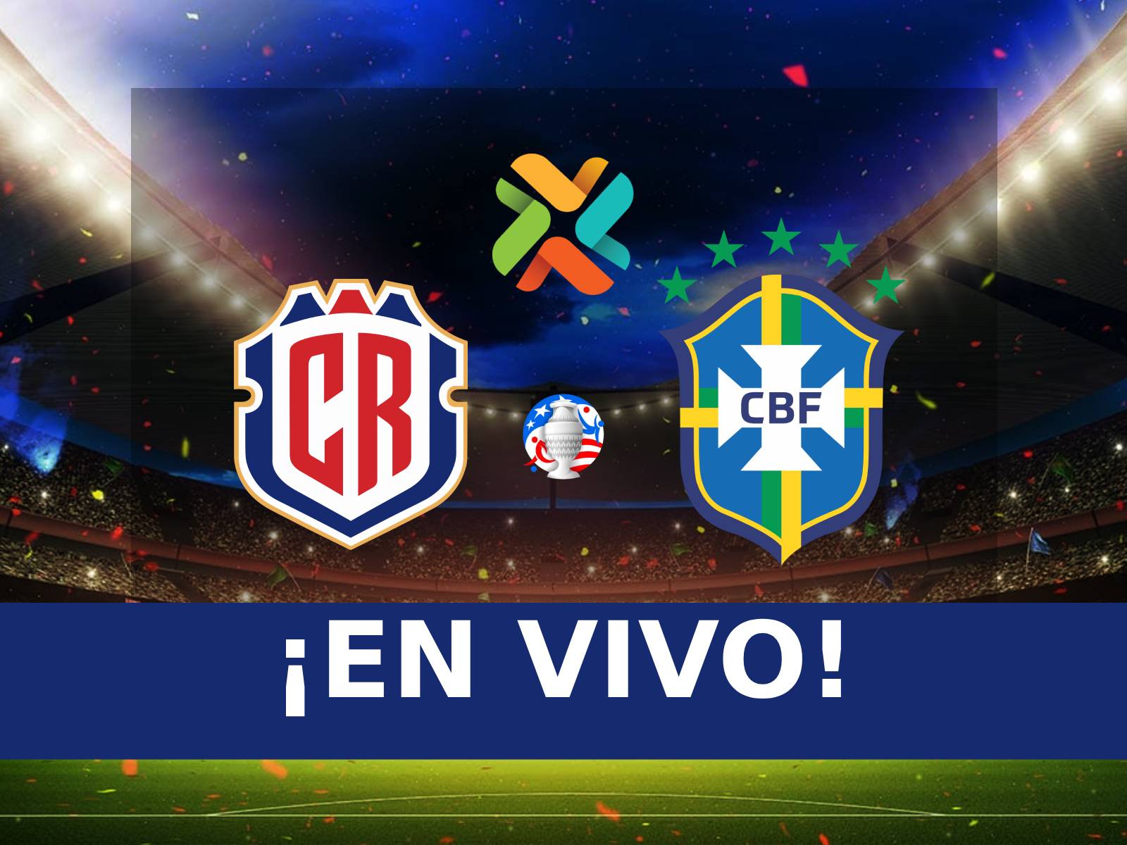 Teletica Deportes EN VIVO - ver partido Costa Rica vs. Brasil por Copa América en TV y Canal 7 Online