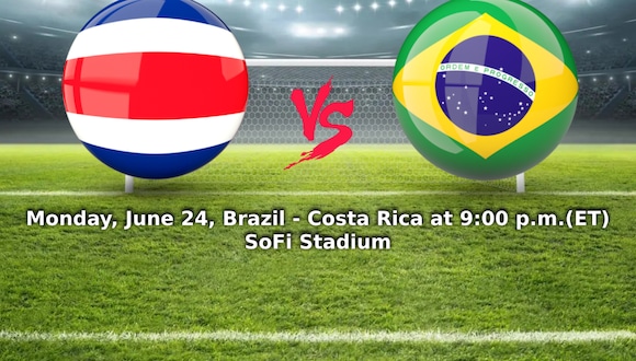 Check the channels, lineups, and times to watch LIVE and LIVE Brazil vs. Costa Rica for Copa América 2024 (Photo: Mix Composition)