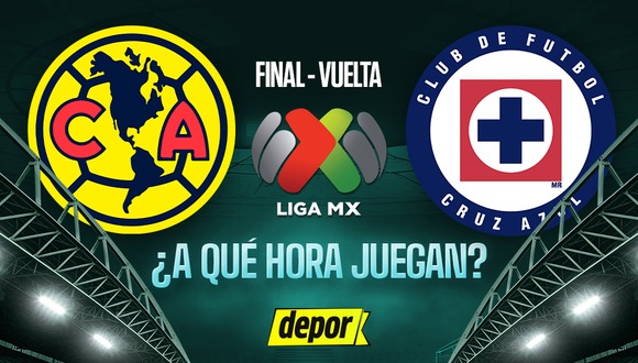 Revisa a qué hora y en qué canal ver la final de vuelta entre América vs. Cruz Azul por la Liga MX 2024. (Diseño: Depor).