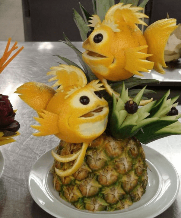 Creative Fruit Animal Art