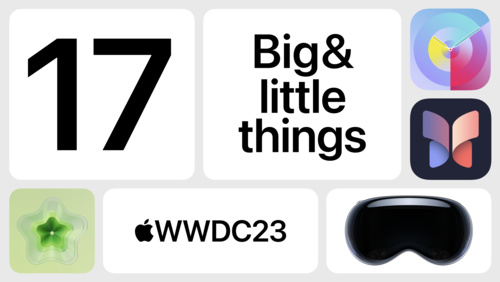 WWDC23での17の発表