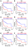 Survival analysis based on the predicted Met activation in the LEC validati