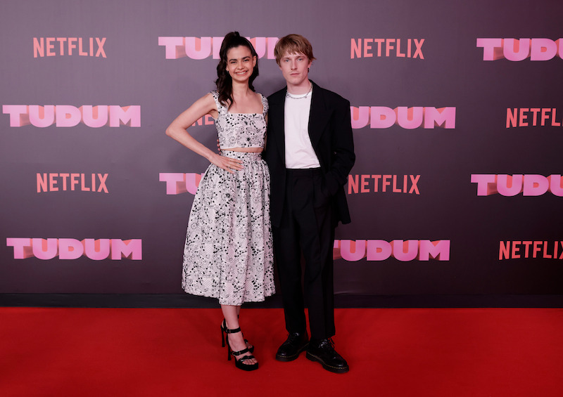 Aria Mia Loberti and Louis Hofmann