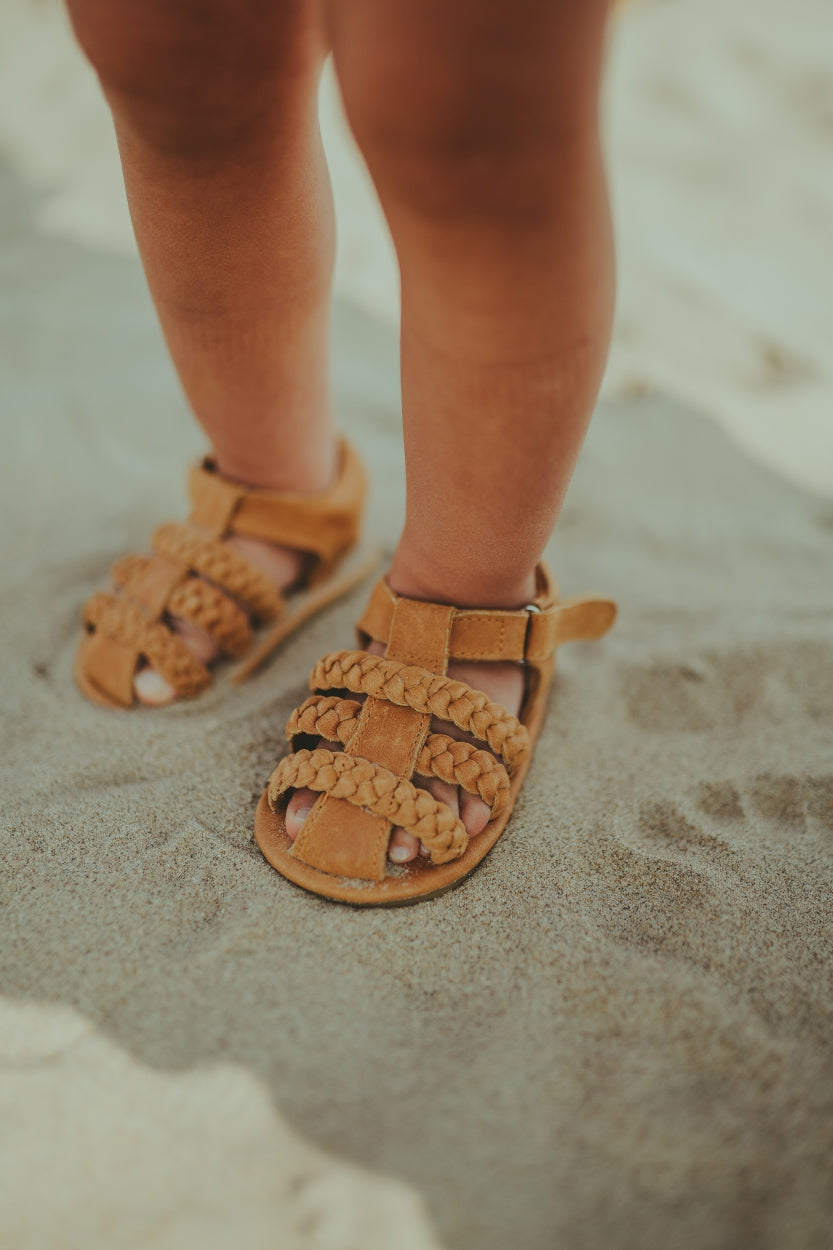 Pam Sandals | Camel Classic Leather