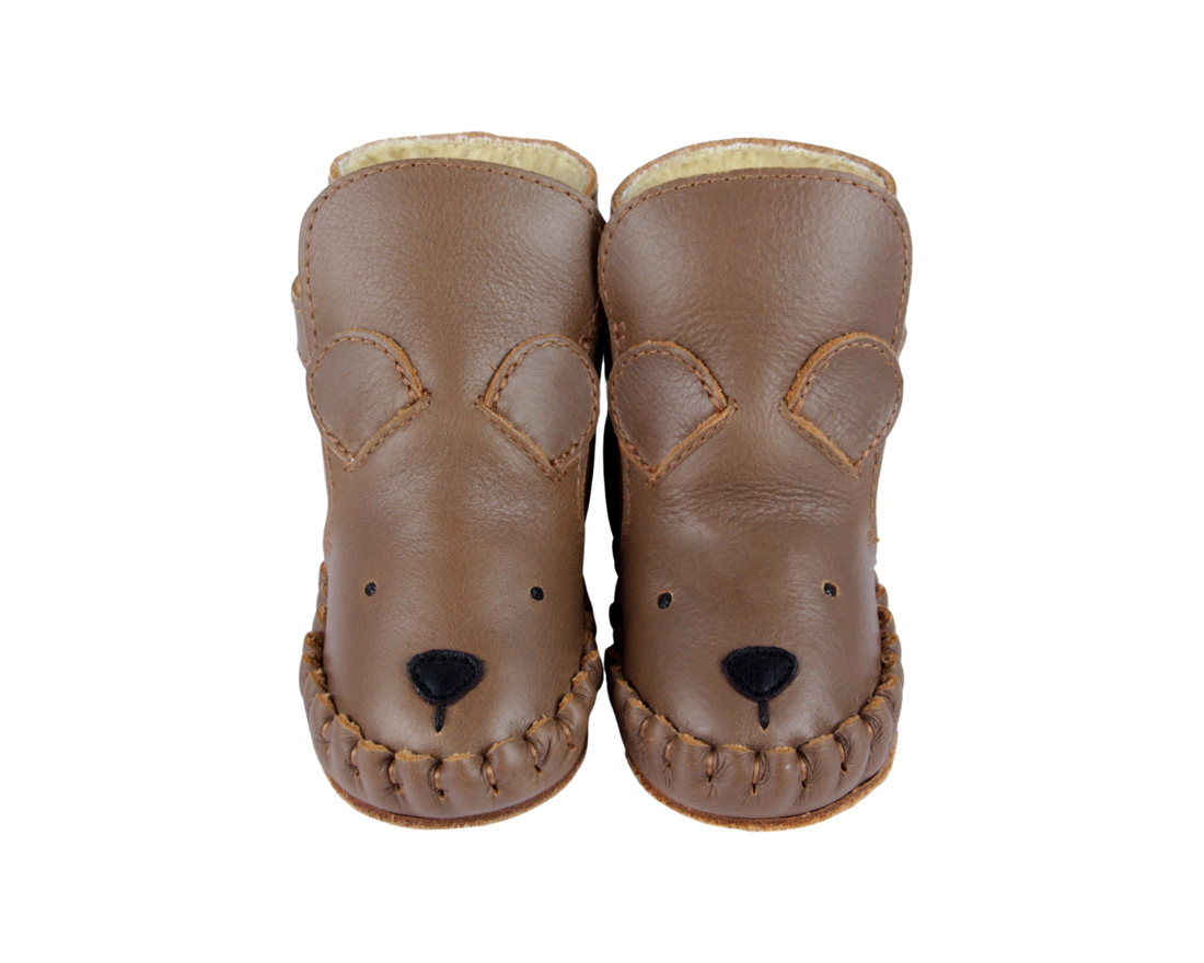 Kapi Classic Booties | Bear | Cognac Classic Leather