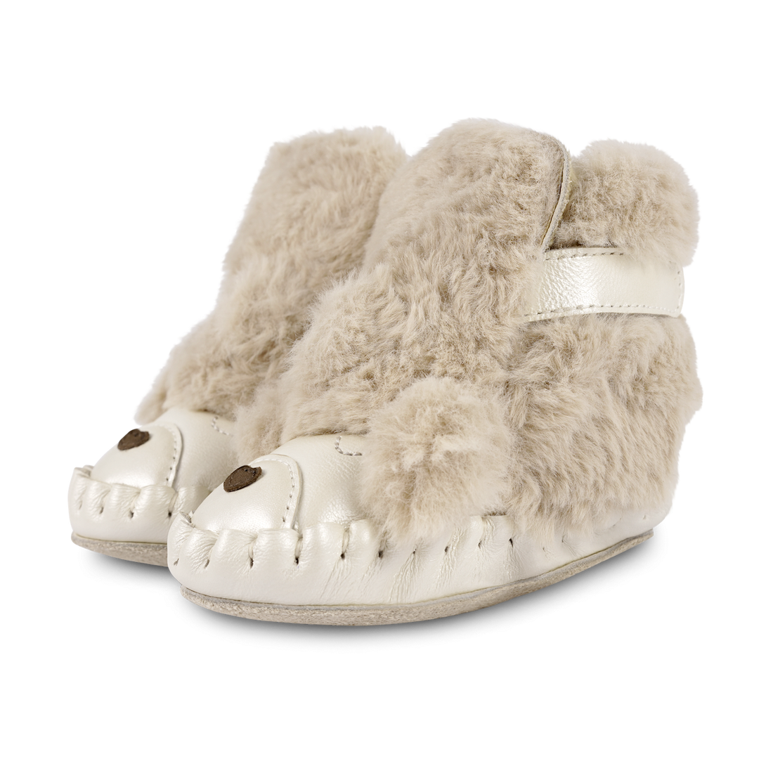 Kapi Exclusive Booties | Poodle | Light Beige Soft Faux Fur