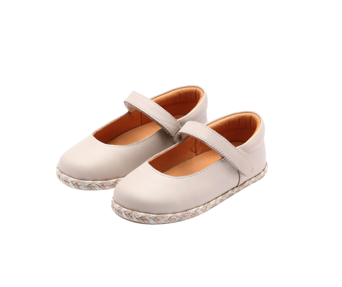 Yina Ballerinas | Ivory Leather