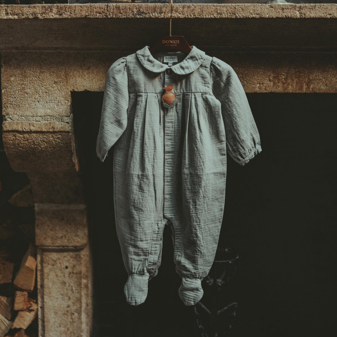 Nanieke Onesie | Pigeon Blue