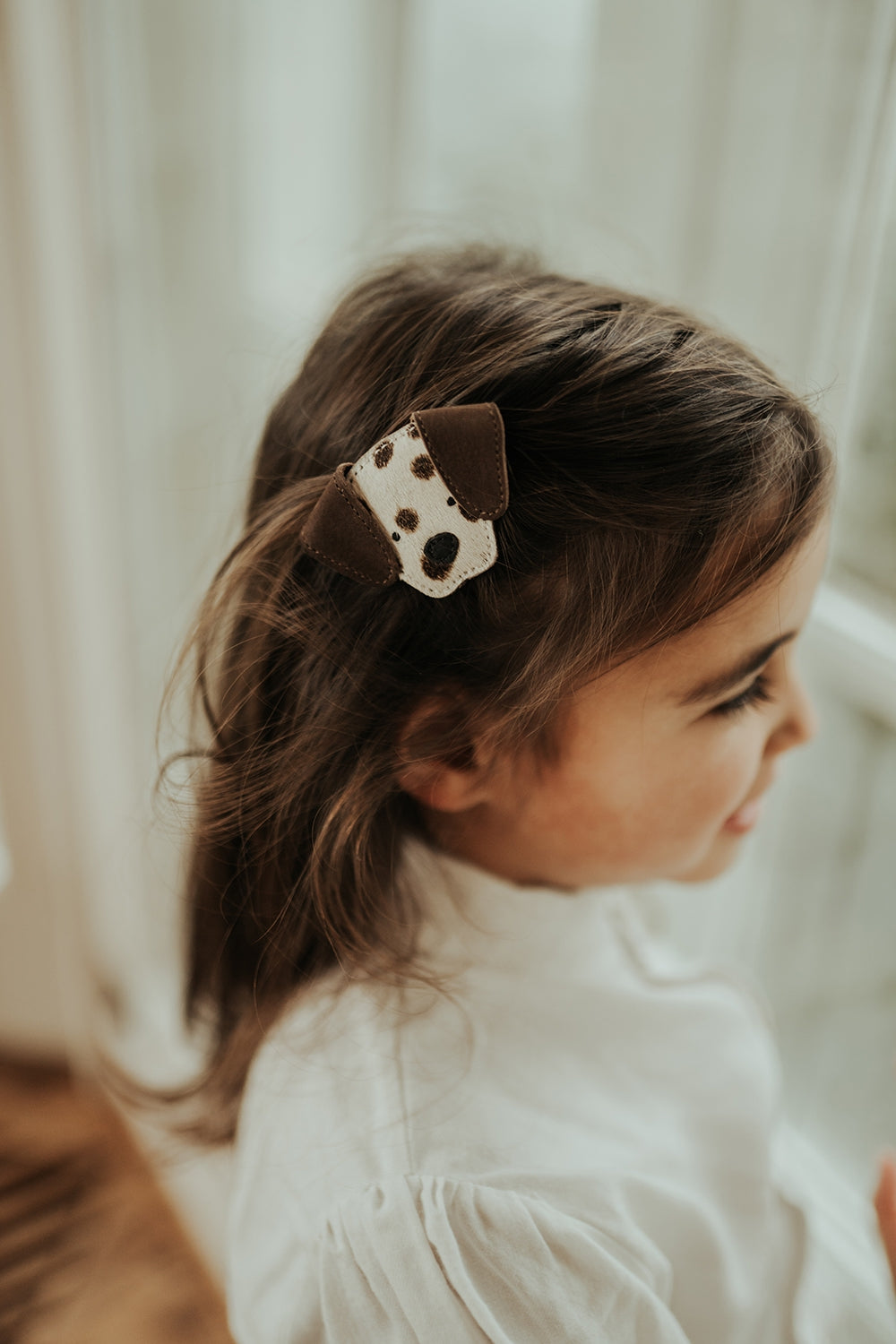 Josy Exclusive Hair Tie | Dalmatian | Black Spotted Cow Hair