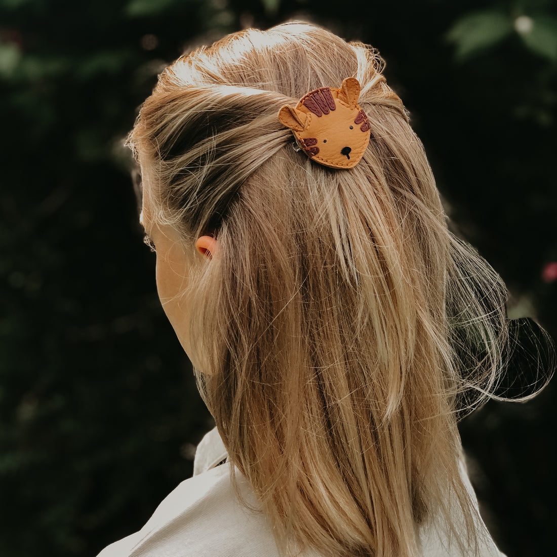 Josy Classic Hairclip | Tiger | Camel Classic Leather