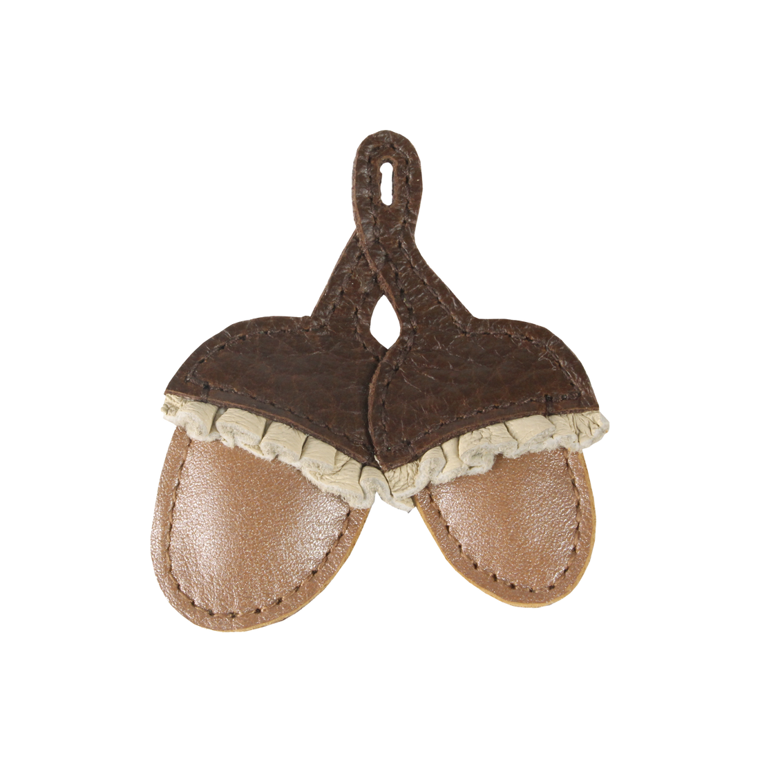 Wonda Hairclip | Acorn | Brown Grain Leather