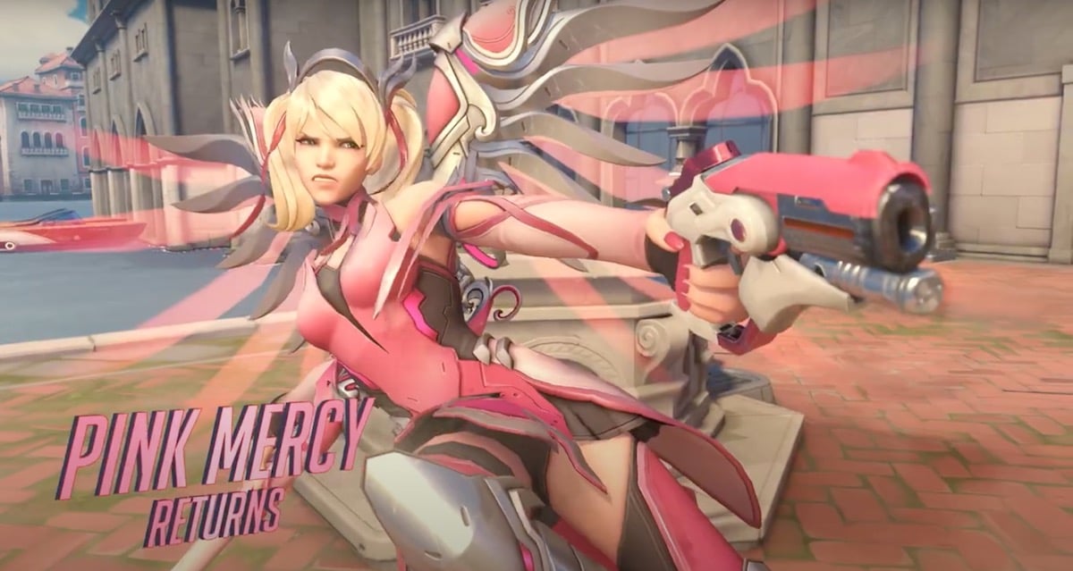 Pink Mercy Overwatch season 11.