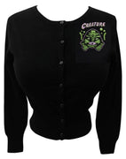 Creature Babe Cardigan in Black