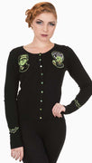 Frankenstein & Bride Cardigan in Black