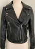 Black Moto Jacket in Vegan Pleather