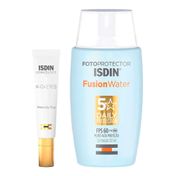 Kit-Isdin-Protetor-Solar-Facial-Fusion-Water-Oil-Control-FPS60-50ml---Creme-Contorno-Dos-Olhos-K-Ox-Eyes-15g