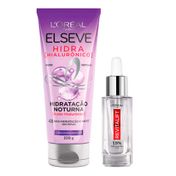 Kit-LOreal-Elseve-Creme-de-Tratamento-Noturno-Hidra-Hialuronico-200g---Serum-Facial-Anti-idade-Revitalift-Hialuronico-30ml