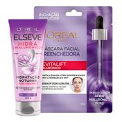 935128896---Kit-LOreal-Paris-Elseve-Creme-de-Tratamento-Noturno-Hidra-Hialuronico-200g--Mascara-Facial-em-Tecido-Anti-idade-Revitalift-Hialuronico-32g