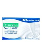 Sabonete Palmolive Nutri Milk 90g C/ 4 Unidades