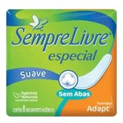 Absorvente Sempre Livre Suave Ag Naturais Sem Abas C/ 8