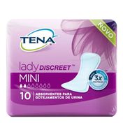 Absorvente Tena Lady Discreet Mini 10 Unidades