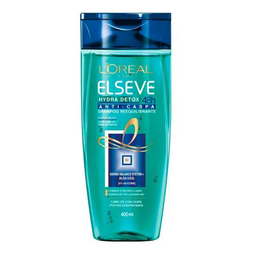 Shampoo Elseve Hydra Detox 48h Anticaspa 400ml