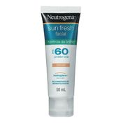 Protetor Solar Facial Neutrogena Sun Fresh Controle de Brilho com cor FPS60 50ml