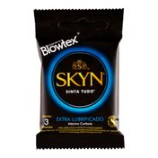 Preservativo Blowtex Skyn Extra Lubrificado 3 Unidades