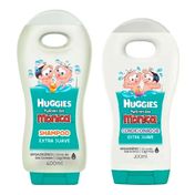 Kit Shampoo Huggies Turma da Mônica 400ml + Condicionador 200ml