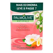 Kit Sabonete em Barra Palmolive Óleo Nutritivo 85g 8 Unidades