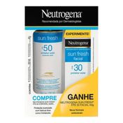 Kit Neutrogena Sun Fresh Protetor Solar Corporal FPS50 200ml + Facial FPS30 40g