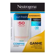 Kit Neutrogena Sun Fresh Protetor Solar Corporal FPS 50 200ml + Protetor Facial FPS 30 50ml