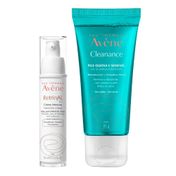 Kit-Avene-Creme-Intensivo-Retrinal-0-1-30ml---Gel-de-Limpeza-Facia-lCleanance-60ml