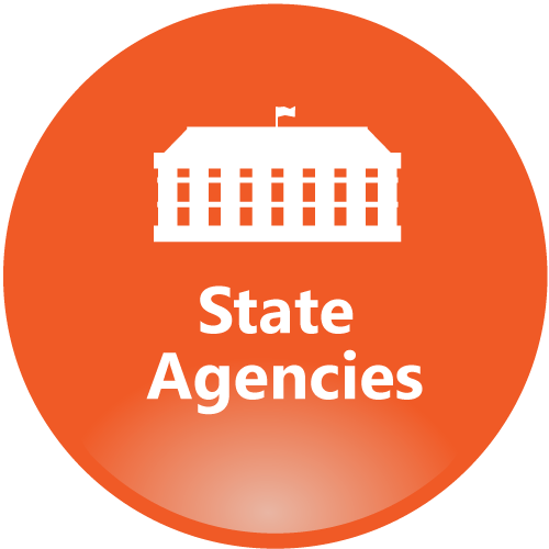 State Agencies orange icon