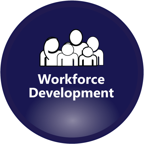 Workforce Development navy icon