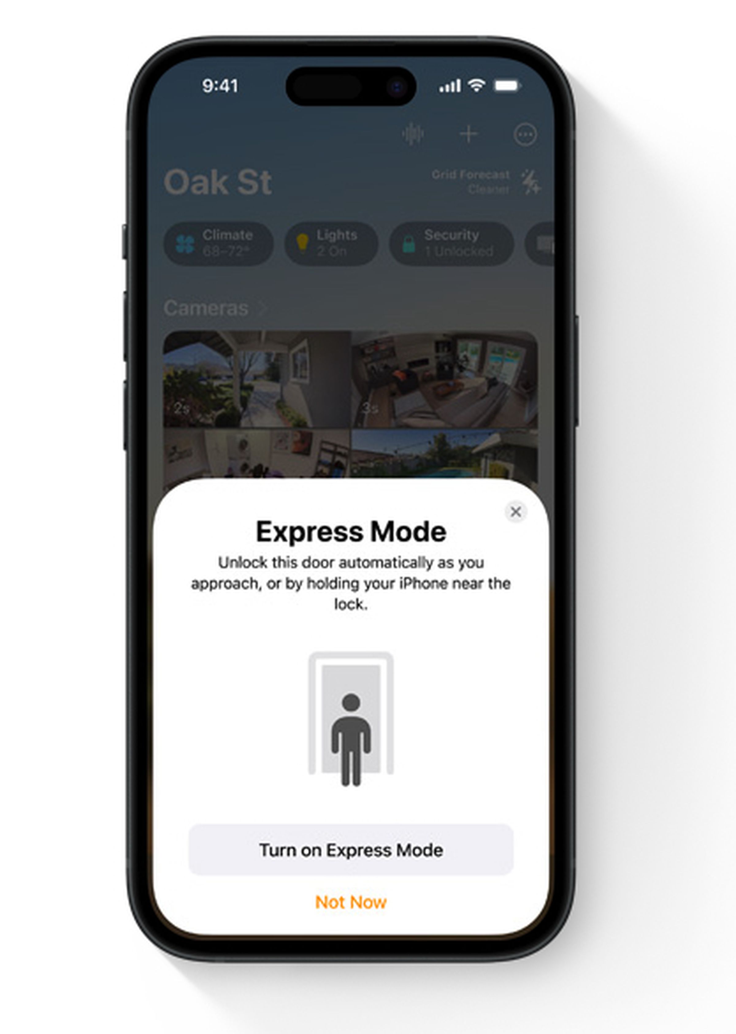 Express Mode will allow your smart lock to unlock automatically as you approach.