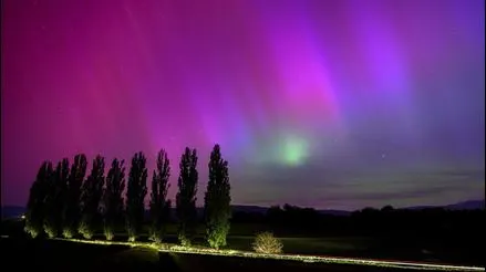 Las impresionantes imágenes de las inéditas auroras boreales provocadas por la tormenta solar