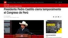 Golpe de Estado: Las portadas internacionales tras el anuncio de Pedro Castillo de disolver el Congreso