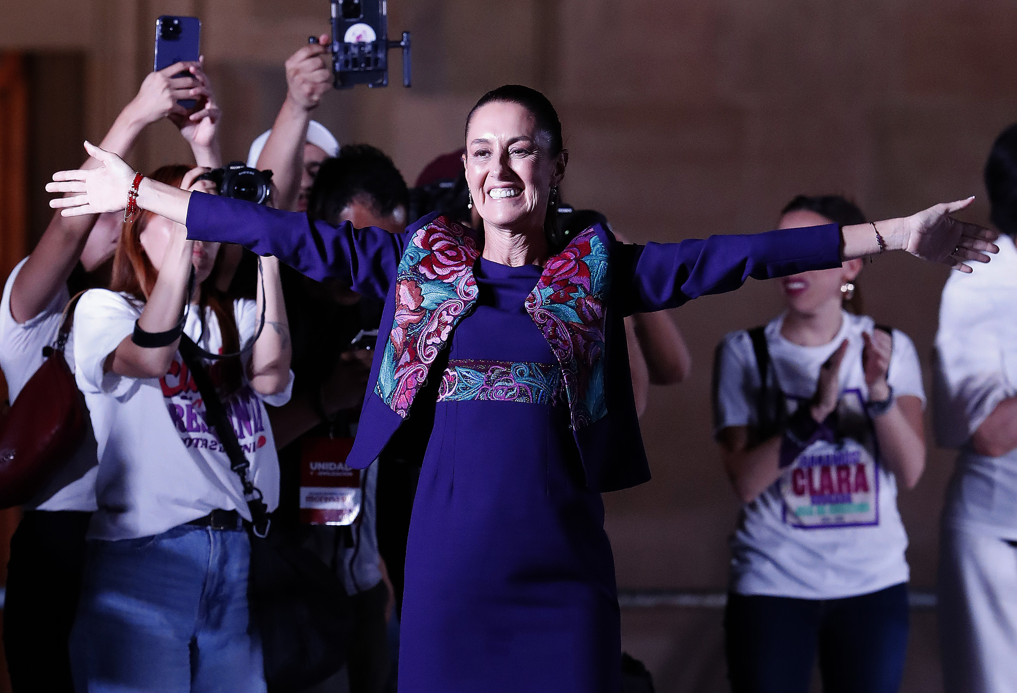 Claudia Sheinbaum, ganadora de la contienda electoral en M�xico.