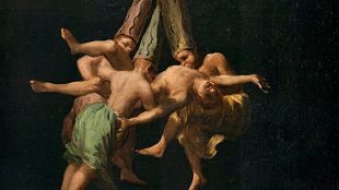 Vuelo de brujas. �leo sobre lienzo. 1797. Madrid, Museo Nacional del...