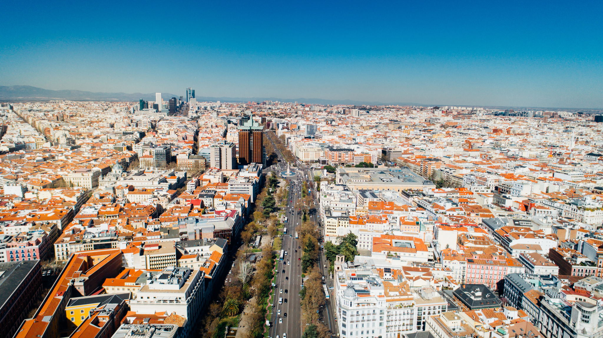 Vista a�rea de Madrid.