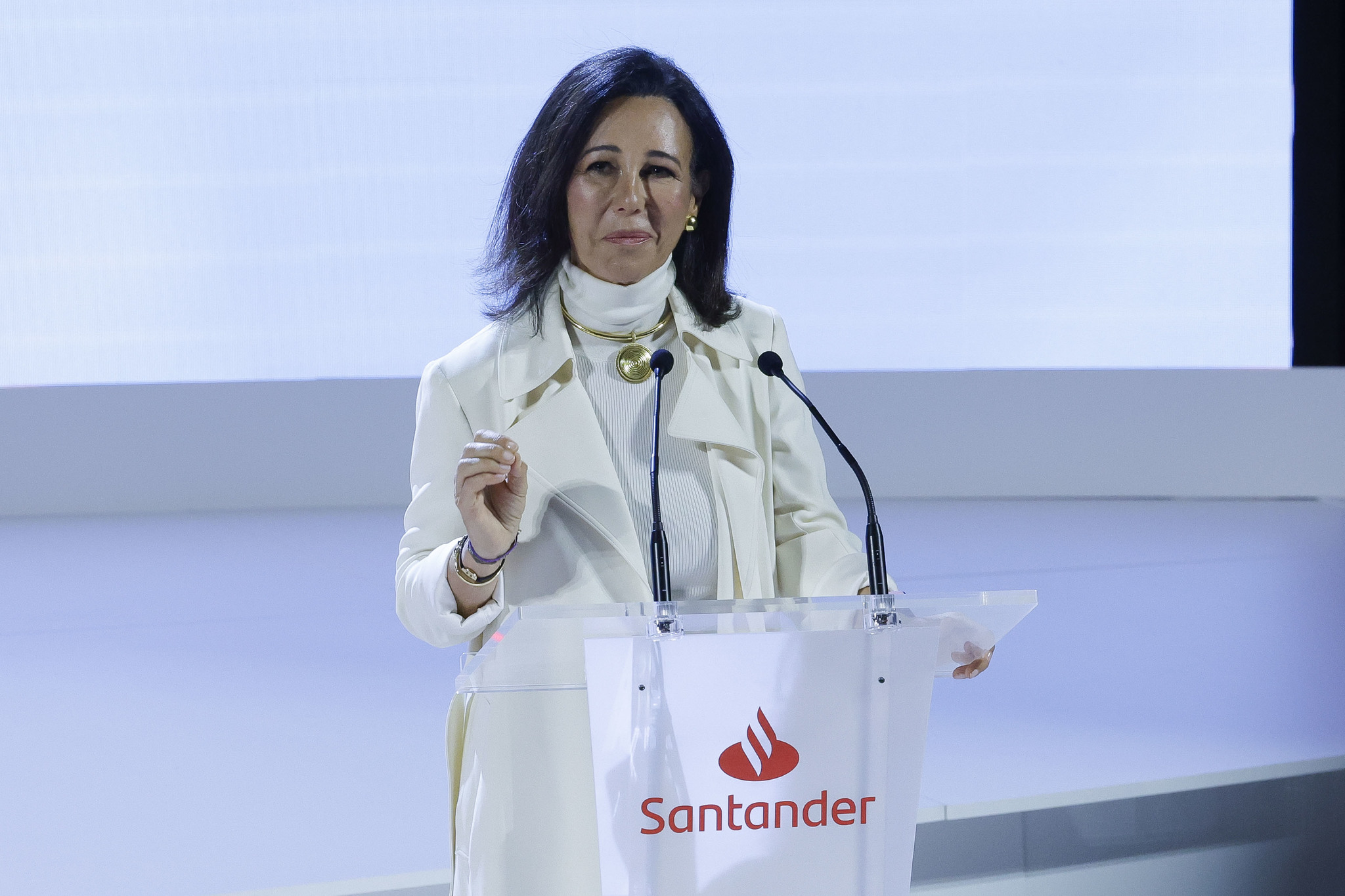 Ana Bot�n, presidenta de Santander.