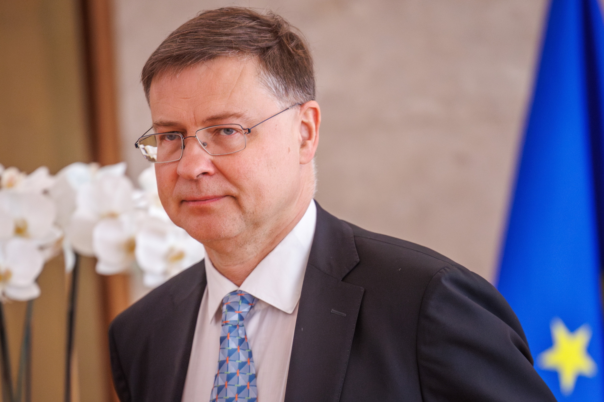 Valdis Dombrovskis, vicepresidente de la Comisi�n Europea y responsable de Comercio.